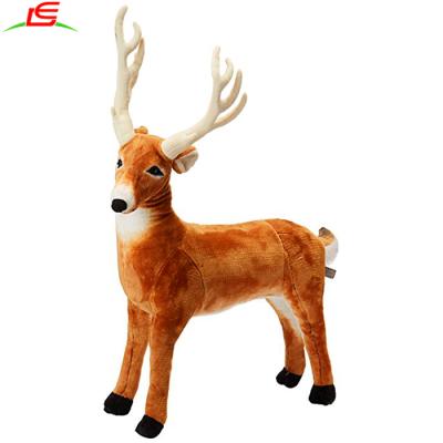 China High Quality Realistic Stuffed Animal Toys Giant Striped Stuffed Deer Stuffed Animals For Kids for sale