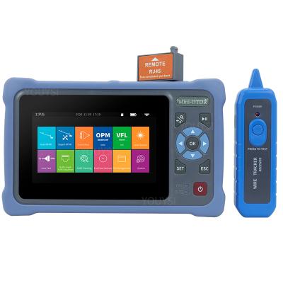 China FTTX 12 in 1 100KM MINI OTDR 1310/1550nm 26/24dB Fiber Optic OTDR Touch Screen VFL OLS OPM Event Card Ethernet Cable Tester for sale