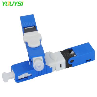 China FTTH 100pcs ESC250D SC/UPC Singlemode Fiber Optic Fast Connector FTTH Fiber Optic Fast Connector FTTH SM Fast Connect for sale