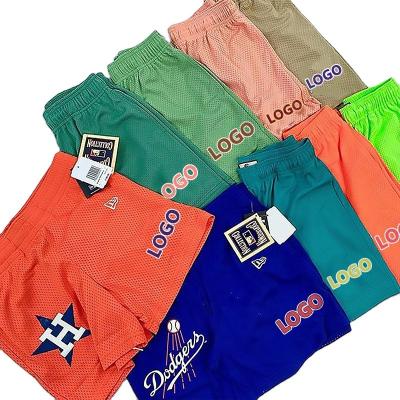 China Men's Mesh Gym Shorts Custom Logo Printed Summer High Quality Wholesale Breathable Hide Basketball Mesh Polyester Sublimation Shorts for sale