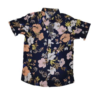 China 2022 Summer Fashion Anti-Wrinkle 33218-3#Men's Summer Fashion Hawaii Peach Skin Cashmere High Quality Beach T-shirt Wholesale Men's T-shirt for sale