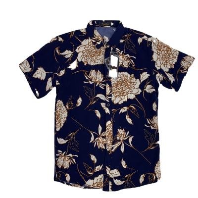 China 2022 Wholesale Men's Fashion Carambola High Quality Cashmere T-shirt Anti-wrinkle Printing Flower T-shirt 888-60Men's for sale