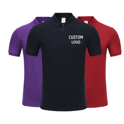 China Wholesale custom printed golf polo t-shirt men's plain 100% cotton t-shirt Anti-wrinkle embroidery logo polo t-shirt for unisex for sale