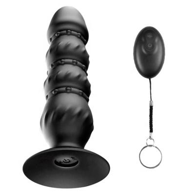 China 12 Mode Vibration Anal Toys For Men Remote Bead Vibrator Men's Vibration 12 Species High Frequency Vibration Mode Pull for sale