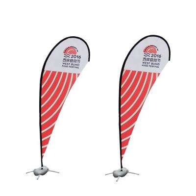 China Custom Hotel and Resort Feather Flag Signs Beach Bowflag Teardrop Sign Promotion Graphic Printing Flag for sale