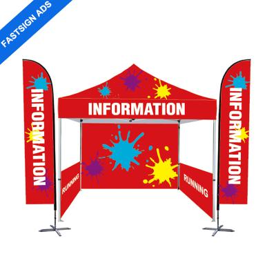 China Outdoor Advertising Display FASTSIGN Custom Printed Outdoor Sport Event Folding Tent, Folding Marquee With Packing Bag (FSA4018) for sale