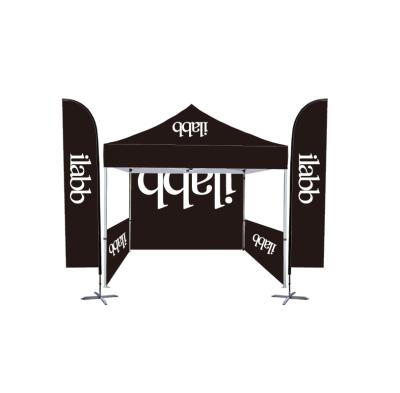 China FASTSIGN Outdoor Advertising Display 3 x 3m Aluminum Tent 50MM Hex Event Folding Marquee With Printed Roof for sale