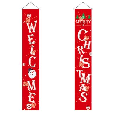 China Sports And Games Amazon Front Door Porch Sign Merry Christmas Couplet Hot Sale Banner For Home Decoration for sale