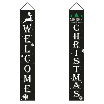 China Sports And Games Christmas Decoration Door Porch Curtain Couplet For Home Party for sale