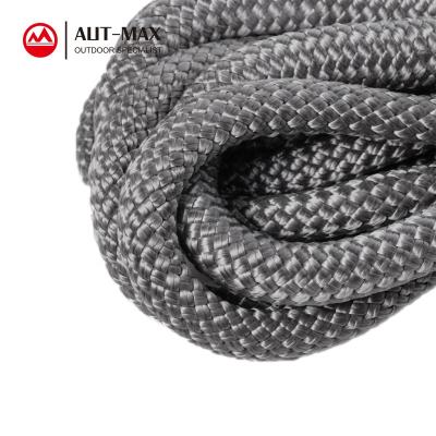 China Hot Sale 25mm x 9m High Elongation ATV/UTV AUTMAX Gray 15T Double Braided Nylon Salvage Rope For Towing Trucks for sale