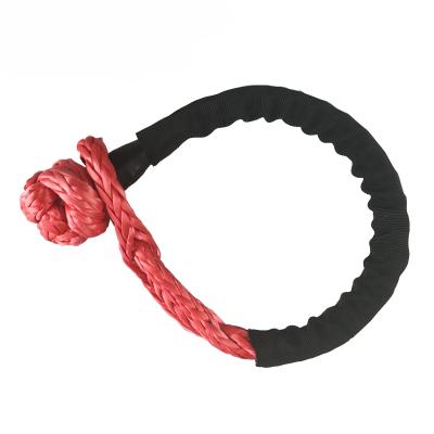 China ATV/UTV AUTMAX 1/4 x 45cm Adjustable Soft Breaking Strength 5.3t Synthetic Shackle With Custom Logo for sale