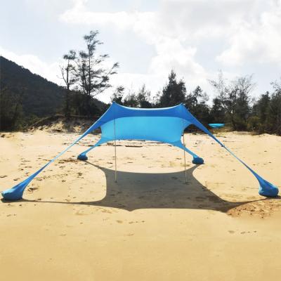 China Portable and Lightweight UV50+ Lycra Beach Sun Shade Portable Tent for sale