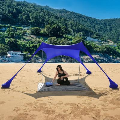 China Portable Lightweight AUTMAX Lycra Beach Sunshade Lightweight Tent With UPF50 for sale