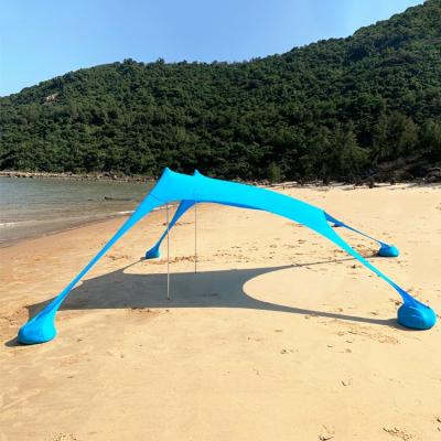 China Portable And Lightweight Hot Selling UV50+ Lycra Beach Umbrella Tent Sun Shelter for sale