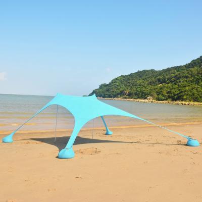 China Portable And Lightweight UV50 Ez Custom Print Up Pop Up Beach Tent With Aluminum Poles for sale