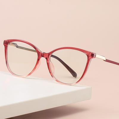 China Anti Blue Light Blocking Glasses Cat Eye Computer Optical Frame Italy Retro Glasses Blocking Anti Blue Light Glasses for sale