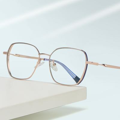 China For Computer Glasses 2022 Kacamata Glass Eyewear Filter UV400 Optical Spectacles Frames Metal Ready Made for sale