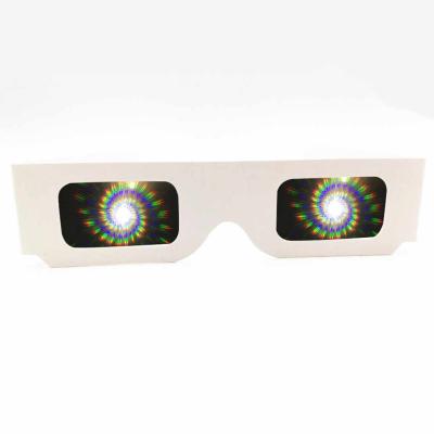 China wholesale 3D Cardboard Paper Diffraction Glasses/LCD/Mirror/Magic Rainbow Cardboard Glasses Network Paper Glasses for sale