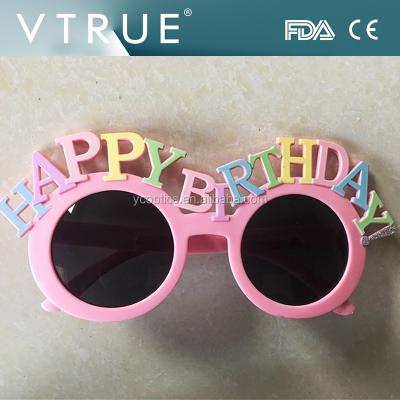 China Happy Birthday Party Sunglasses 2017 Happy Birthday Party New Celebrating Fun Glass Sunglasses Love Suit To Custom Design for sale