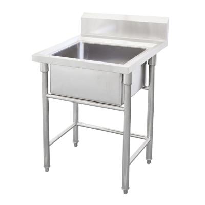 China Hot 201/304 Stainless Steel Sink Vertical Thickened Single Slot 304 Kitchen Sink Stainless Steel for sale