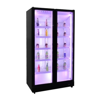 China Single-Temperature Retail Beverage Restaurant Glass Display Commercial Wine Cooler Refrigerator for sale