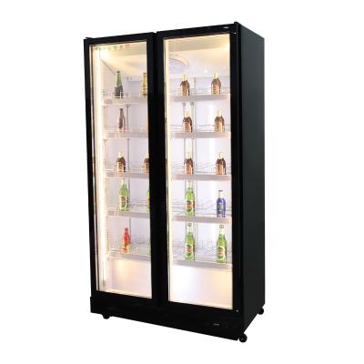 China Single-temperature Retail Beverage Restaurant Display Hotel Glass Commercial Beer Fridge for sale