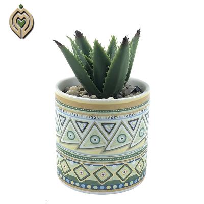 China Environmental Friendly Stable And Reliable Succulent Plants Mini Artificial Succulent Desk Small Potted Plant for sale