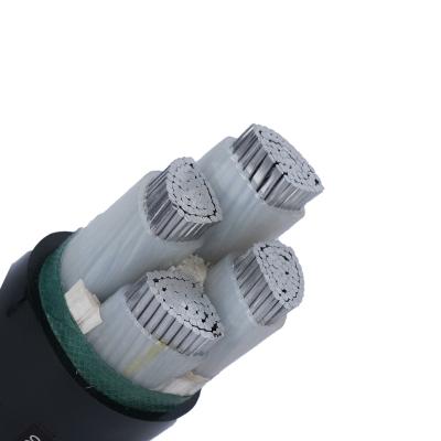 China YJLV/AL/XLPE/PVC Square 10/16/25/35/50 Core 10/16/25/35/50 Square Overhead Armored Armored Low Voltage Cable 4 Core Buried Power Cable for sale