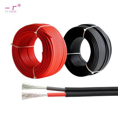 China Solar Power Station / Solar Power System XLPO Tinned DC PV Cable PV1-F 4mm 6mm 10mm Solar Red Copper Solar Panel 16mm Black Wire for sale