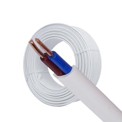 China Household Appliances 2X0.75mm 1mm 1.5mm PVC Flexible Flat Chamber Wiring Electrical Wire Copper Electrical Cable for sale