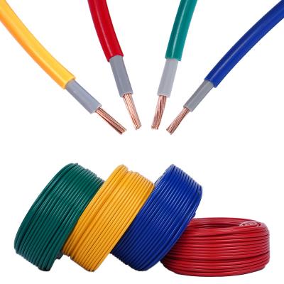 China BVVR Housing Copper Cable PVC Wire Double Insulated Single Core Single Core Multicore Power Cable 1 2.5 6 16mm Sq for sale