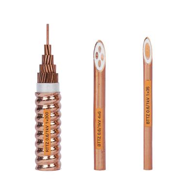 China Construction Power BBTZ 2.5-25mm Fire Rated Cable 1-5cores 1-5cores Flexible Mineral Insulated Cable IEC 1515 for sale