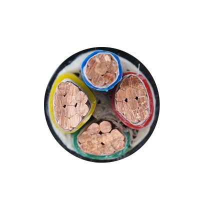 China 2 Core Square 2.5mm-185mm Low Halogen Free Flame Retardant XLPE/PVC Smoke Insulated Underground Armored Power Cable YJY for sale