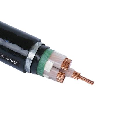 China Underground 1/2/3/4 Cores Electric Power Copper Cable YJV Cable10mm2 to 185mm2 xlpe armor power cable for sale