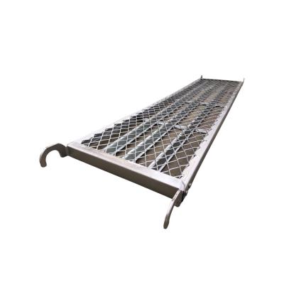 China Galvanized 320MM Layher Type Steel Scaffolding Plank Scaffolding Steel Plank for sale