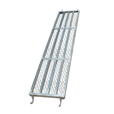 China Galvanized Steel Springboard Outdoor Scaffolding Ladder Plank With Hook for sale