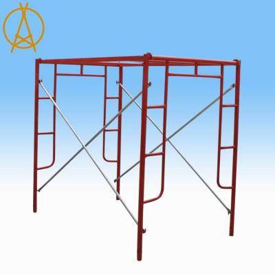 China Malaysia Frame 2.3mm Ladder Ladder Frame Scaffolding Mason H Frame Steel Scaffolding Te koop