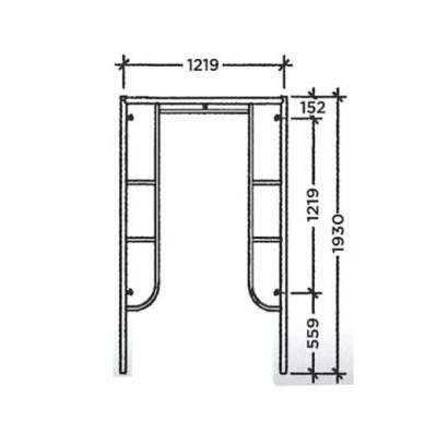 China High Quality Aluminium Building Construction Steel Scaffolding Frame Scaffolding Galvanized Frame Scaffold zu verkaufen