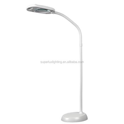 China Modern ODM Certificated Modern Adjustable Magnifying Floor Standing Reading Lamp for sale