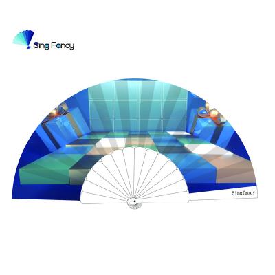 China Representation/Wedding Decoration& Gift/Keepsake/Art& Cartoon Collectable Advertising Fan Cheap Plastic Printing Logo OEM Hand Fan for sale