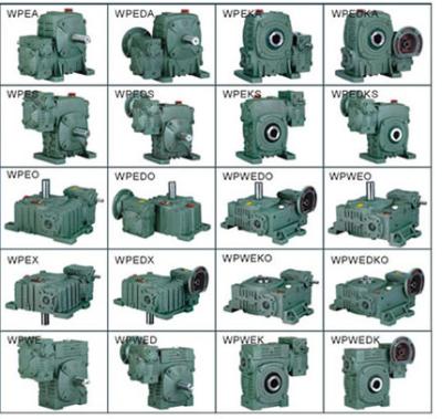 China 1400RPM WPO/WP Industrial Speed Reducer With 33kw Electrical Motor for sale