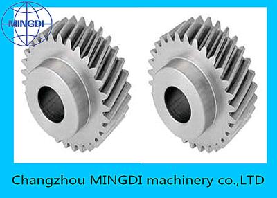 China Forged , Machined , Heat Treated Single Helical Gear Bevel Wheel OEM for sale