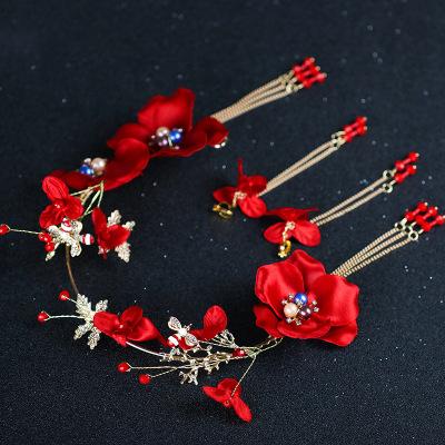 China Handsome headdress Chinese HanFu accessories! Sims Azalea Headband Bridal Hair Accessories for sale