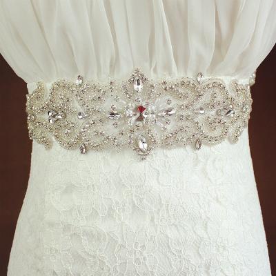 China Wedding Sash Wedding Dress Sash, Hand-Embroidered, Quality Embellished Sash for sale