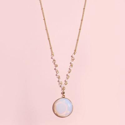 China Fashion Trendy European Style Women's Long Natural Stone Jewelry Accessories for sale