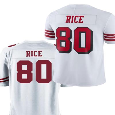 China Shirts & Tops Mens American Football Jersey #80RICE/10#GAROPPOLO/#16MONTANA/25#SHERMAN/21#MONTANA/56#FOSTER for sale