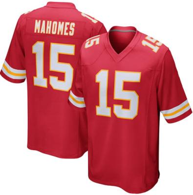 China American Football 15 To Patrick Mahomes 27 Quick-drying Antibacterial Hunting Breathablecustomizable Jersey for sale