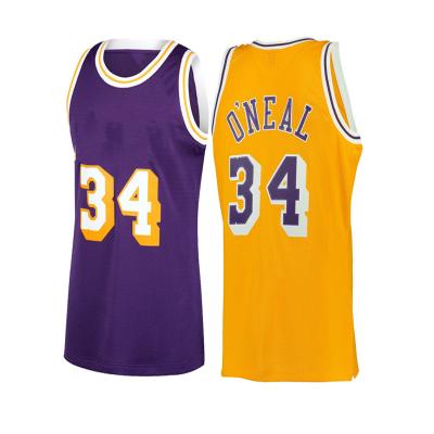 China 1996-97 High Quality Antibacterial #32 Shaquille O'Neal Basketball Jersey Stitched Logo Classics Basketball Jersey for sale