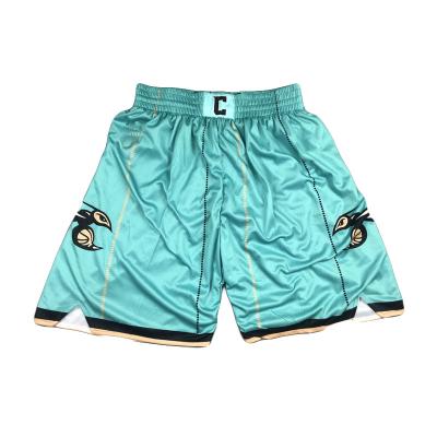 China Antibacterial Customize Green Hornets Pocket Pants Men's New Arrival Basketball Pants 2021 for sale