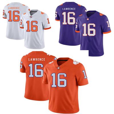 China 2021 New Trevor Lawrence 16 QUICK DRY Jersey Blue American Football Jersey for sale